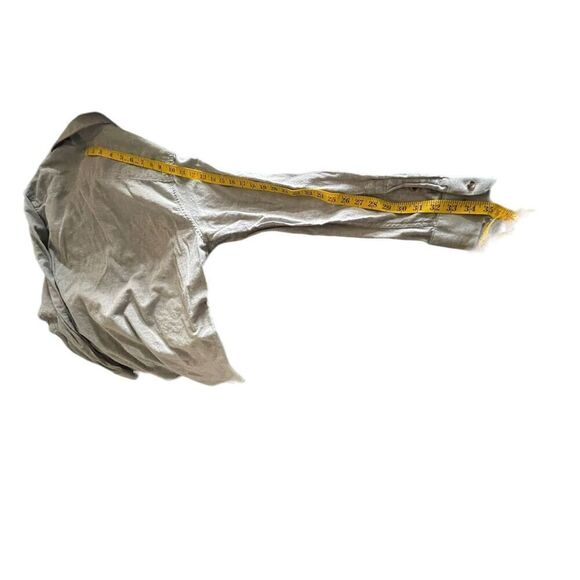 Travis Mathew Mens Gray Long-Sleeve Button-Down Shirt Large - Picture 4 of 11